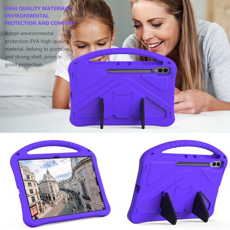 For Samsung Galaxy Tab S10 Ultra 14.6 EVA Shockproof Tablet Case with Holder(Purple) - Tab S10 Ultra Cases by PMC Jewellery | Online Shopping South Africa | PMC Jewellery | Buy Now Pay Later Mobicred