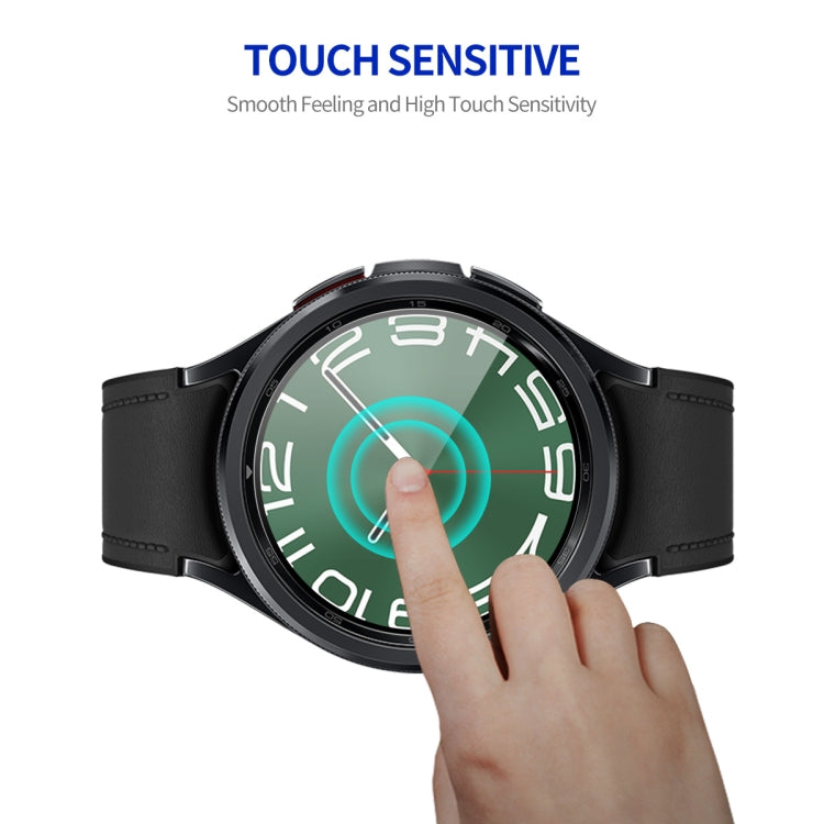 For Samsung Galaxy Watch6 Classic 47mm ENKAY Silk Print Full Glue Coverage High Aluminum-silicon Screen Protector Watch Film - Screen Protector by ENKAY | Online Shopping South Africa | PMC Jewellery