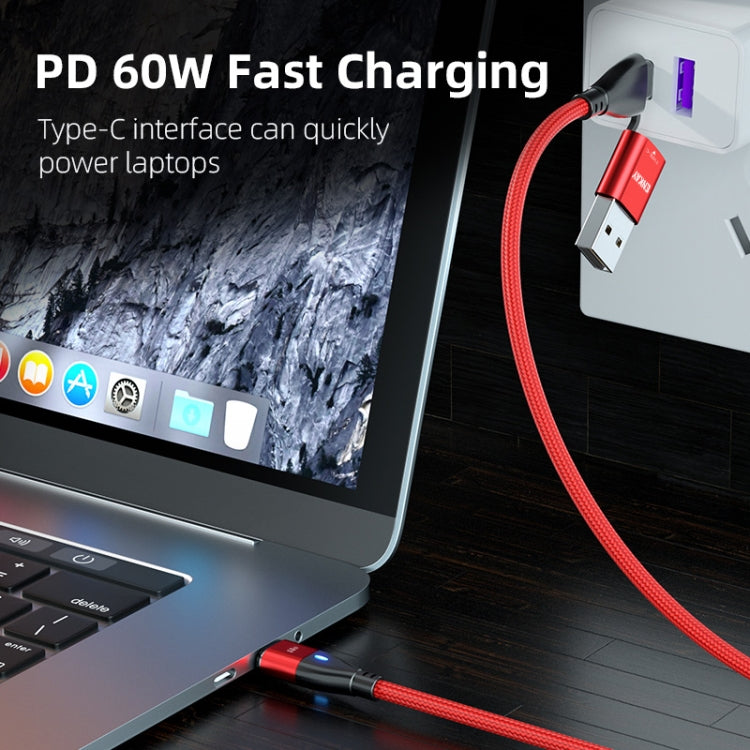 ENKAY 6-in-1 PD60W USB-A / Type-C to Type-C / 8 Pin / Micro USB Magnetic Fast Charging Cable, Cable Length:1m(Purple) - Charging Cable & Head by ENKAY | Online Shopping South Africa | PMC Jewellery | Buy Now Pay Later Mobicred