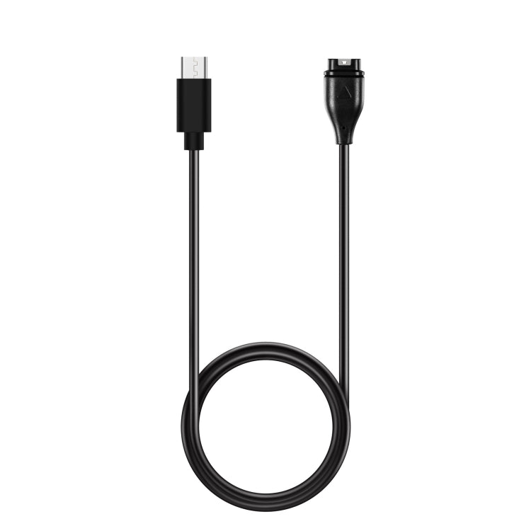 For Garmin Quatix 5 Type-C Port Watch Charger With Data Transmission(Black) - Charger by PMC TechLife | Online Shopping South Africa | PMC TechLife | Buy Now Pay Later Mobicred