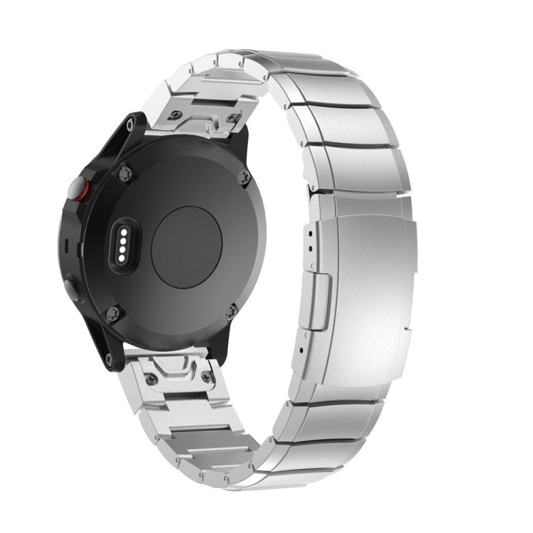 For Garmin Fenix 6 Pro GPS 22mm Titanium Alloy Quick Release Watch Band(Sliver) - Watch Bands by PMC TechLife | Online Shopping South Africa | PMC TechLife