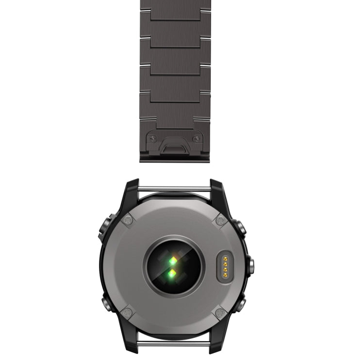 For Garmin Fenix 6 GPS 22mm Titanium Alloy Quick Release Watch Band(Sliver) - Watch Bands by PMC TechLife | Online Shopping South Africa | PMC TechLife