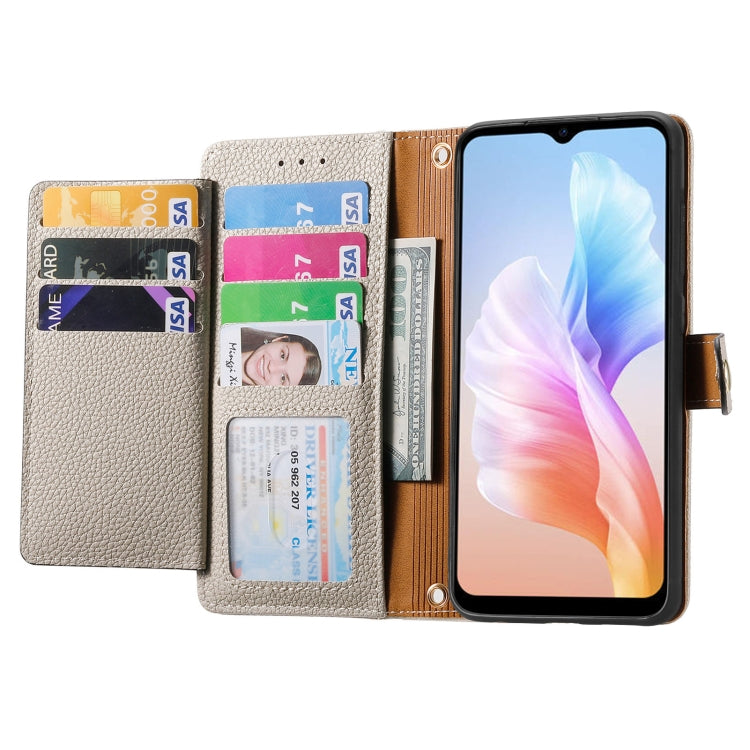 For DOOGEE X98 Pro / X98 Love Zipper Lanyard Leather Phone Case(White) - Doogee Cases by PMC Jewellery | Online Shopping South Africa | PMC Jewellery | Buy Now Pay Later Mobicred