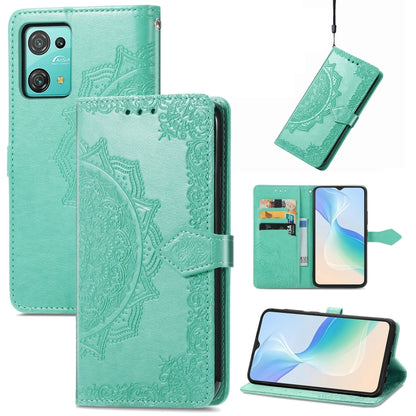 For Blackview C30 Pro Mandala Flower Embossed Leather Phone Case(Green) - More Brand by PMC Jewellery | Online Shopping South Africa | PMC Jewellery