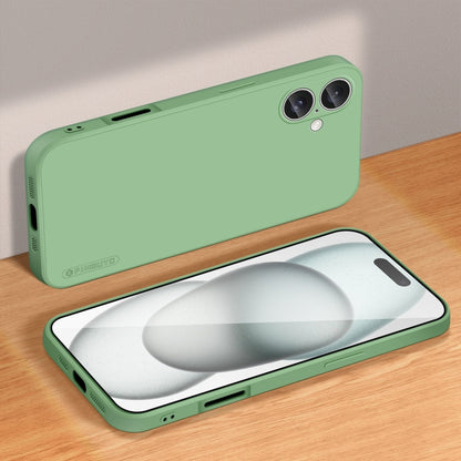 For iPhone 16 PINWUYO Sense Series Liquid Silicone TPU Phone Case(Green) - iPhone 16 Cases by PINWUYO | Online Shopping South Africa | PMC Jewellery | Buy Now Pay Later Mobicred