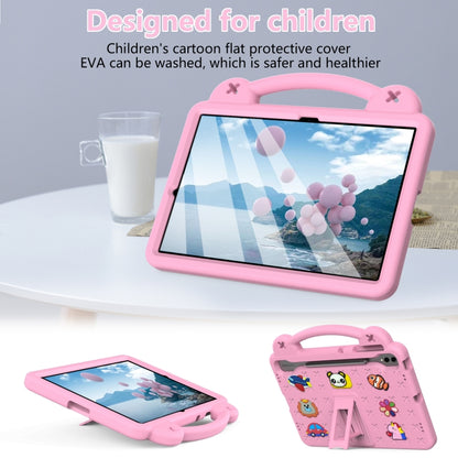 For Samsung Galaxy Tab S9 FE+ 12.4 X610N Handle Kickstand Children EVA Shockproof Tablet Case(Pink) - Galaxy Tab S9 FE+ by PMC Jewellery | Online Shopping South Africa | PMC Jewellery