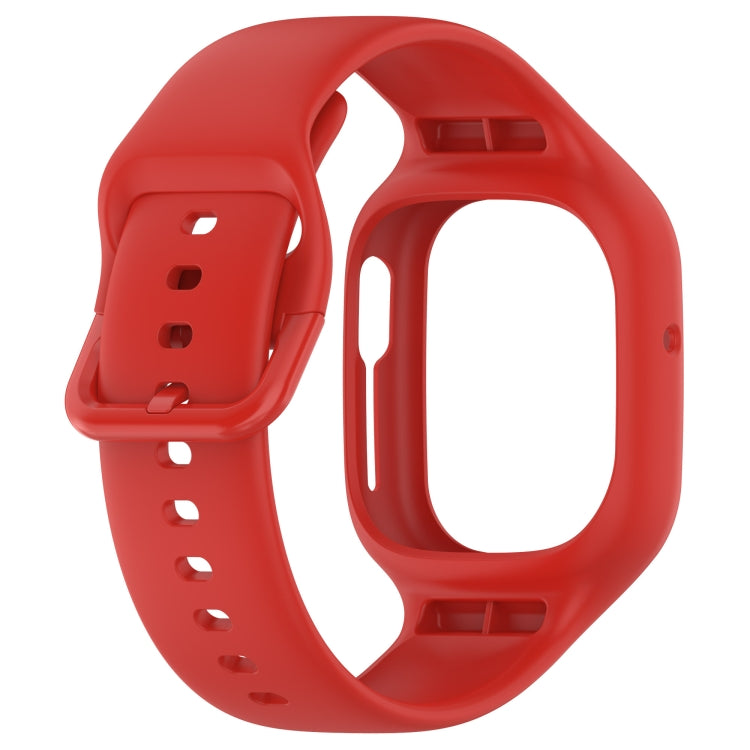 For Honor Watch 4 Integrated Fully Enclosed Silicone Watch Band(Red) - Watch Bands by PMC TechLife | Online Shopping South Africa | PMC TechLife