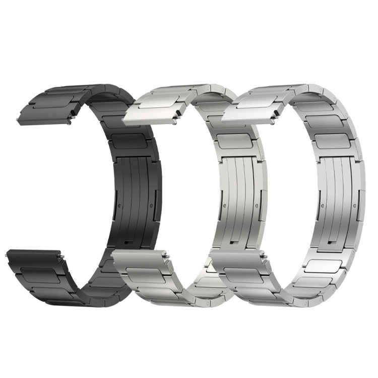 For Samsung Gear S3 Frontier 22mm I-Shaped Titanium Alloy Watch Band(Grey) - Watch Bands by PMC Jewellery | Online Shopping South Africa | PMC Jewellery