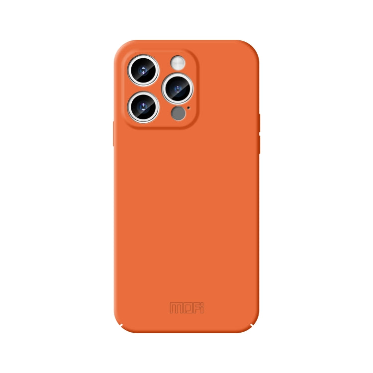 For iPhone 15 Pro MOFI Qin Series Skin Feel All-inclusive Silicone Phone Case(Orange) - iPhone 15 Pro Cases by MOFI | Online Shopping South Africa | PMC Jewellery