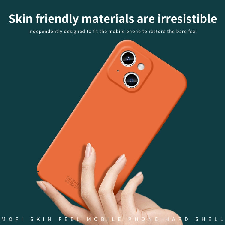 For iPhone 14 MOFI Qin Series Skin Feel All-inclusive PC Phone Case(Gray) - iPhone 14 Cases by MOFI | Online Shopping South Africa | PMC TechLife