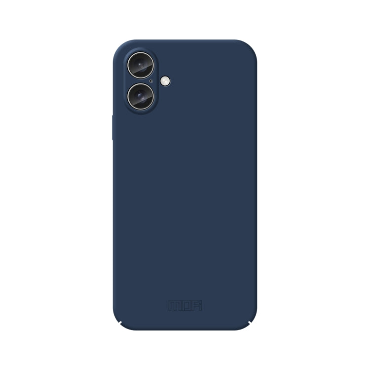 For iPhone 16 MOFI Qin Series Skin Feel All-inclusive PC Phone Case(Blue) - iPhone 16 Cases by MOFI | Online Shopping South Africa | PMC Jewellery | Buy Now Pay Later Mobicred