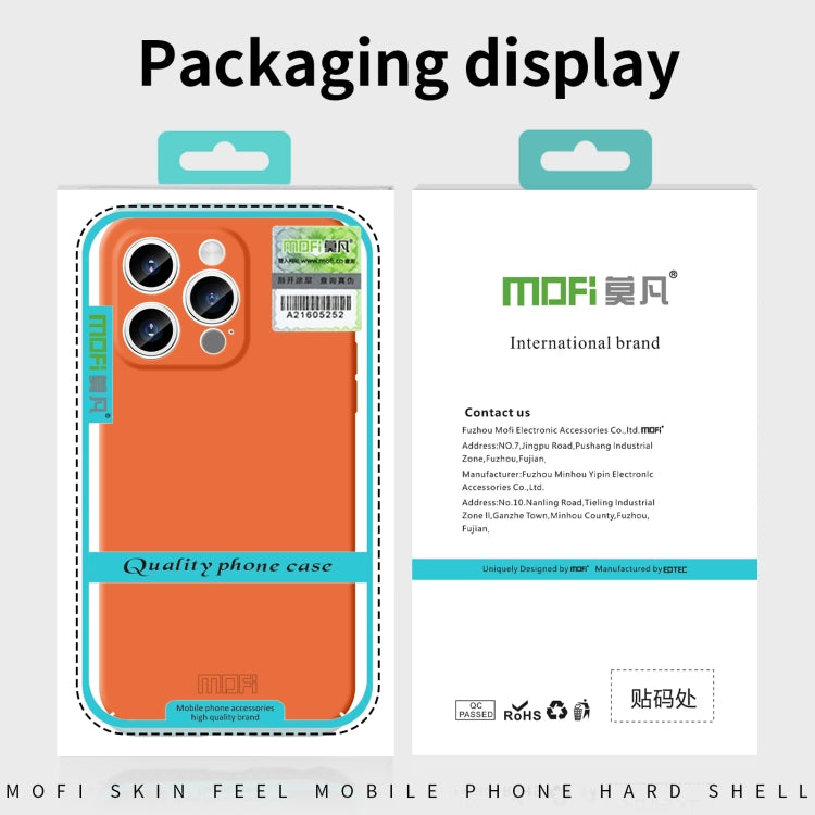 For iPhone 15 Pro Max MOFI Qin Series Skin Feel All-inclusive Silicone Phone Case(Green) - iPhone 15 Pro Max Cases by MOFI | Online Shopping South Africa | PMC Jewellery