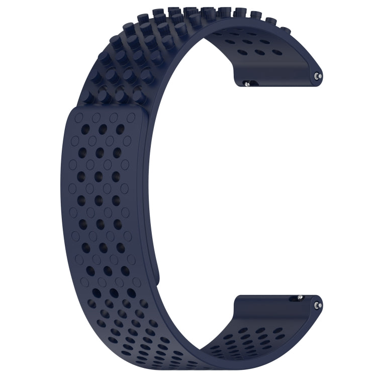 For Amazfit GTR 2 22mm Holes Breathable 3D Dots Silicone Watch Band(Midnight Blue) - Watch Bands by PMC Jewellery | Online Shopping South Africa | PMC Jewellery