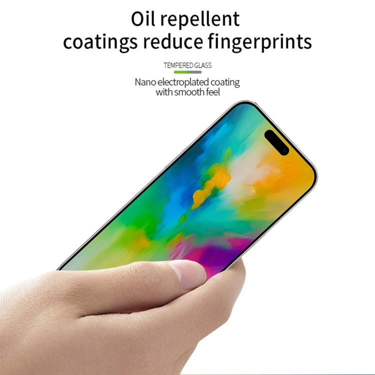 For iPhone 16 Plus MOFI 9H 3D Explosion-proof Curved Screen Tempered Glass Film(Black) - iPhone 16 Plus Tempered Glass by MOFI | Online Shopping South Africa | PMC TechLife | Buy Now Pay Later Mobicred