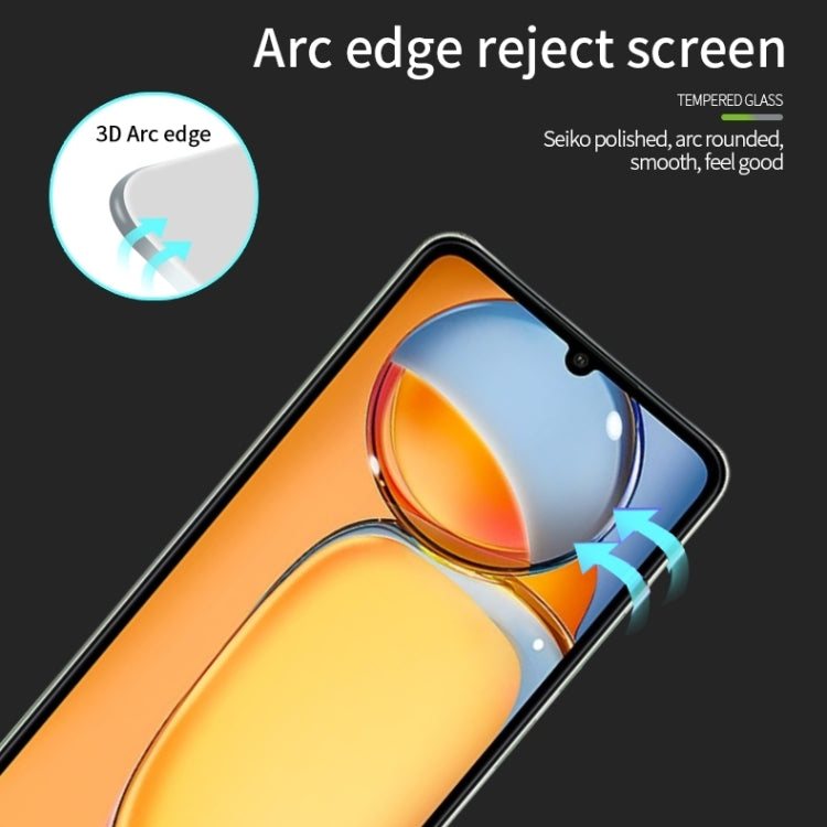 For Xiaomi Redmi 13C 4G / 5G MOFI 9H 3D Explosion-proof Tempered Glass Film(Black) -  by MOFI | Online Shopping South Africa | PMC TechLife | Buy Now Pay Later Mobicred