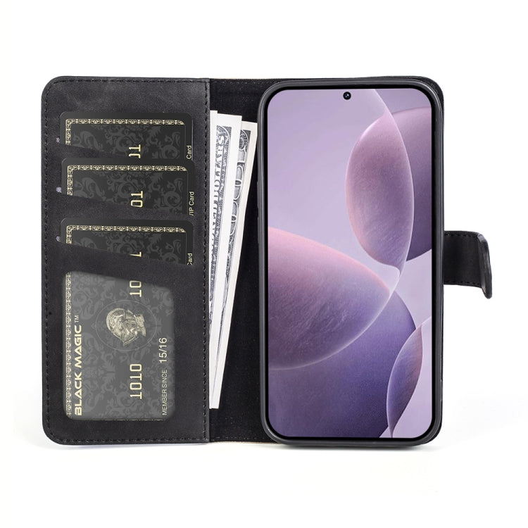 For Xiaomi Redmi K70 Stitching Horizontal Flip Leather Phone Case(Black) - K70 Cases by PMC Jewellery | Online Shopping South Africa | PMC Jewellery | Buy Now Pay Later Mobicred