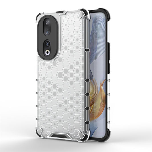 For Honor 90 Shockproof Honeycomb Phone Case(White) - Honor Cases by PMC Jewellery | Online Shopping South Africa | PMC Jewellery