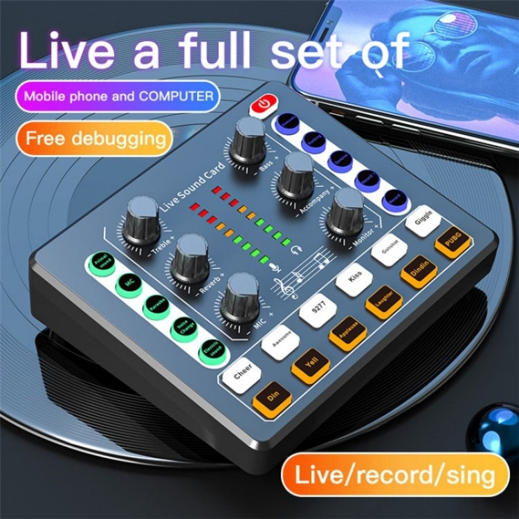 BM800 Live Sound Card with Condenser Microphone Kit(White) - Live Sound Effects Processors by PMC TechLife | Online Shopping South Africa | PMC TechLife | Buy Now Pay Later Mobicred