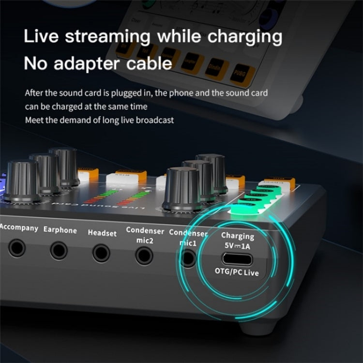 BM800 Live Sound Card with Condenser Microphone Kit(White) - Live Sound Effects Processors by PMC TechLife | Online Shopping South Africa | PMC TechLife | Buy Now Pay Later Mobicred