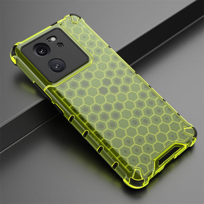 For Xiaomi 13T Pro Shockproof Honeycomb Phone Case(Green) - Xiaomi Cases by PMC Jewellery | Online Shopping South Africa | PMC Jewellery | Buy Now Pay Later Mobicred