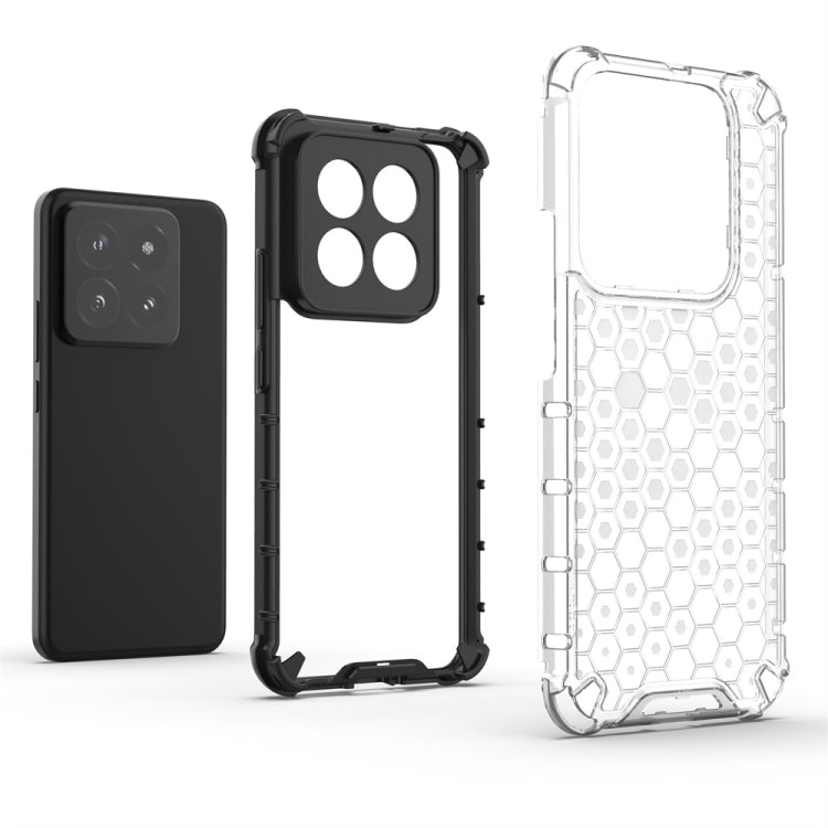 For Xiaomi 14 Pro Shockproof Honeycomb Phone Case(Blue) - 14 Pro Cases by PMC TechLife | Online Shopping South Africa | PMC TechLife | Buy Now Pay Later Mobicred