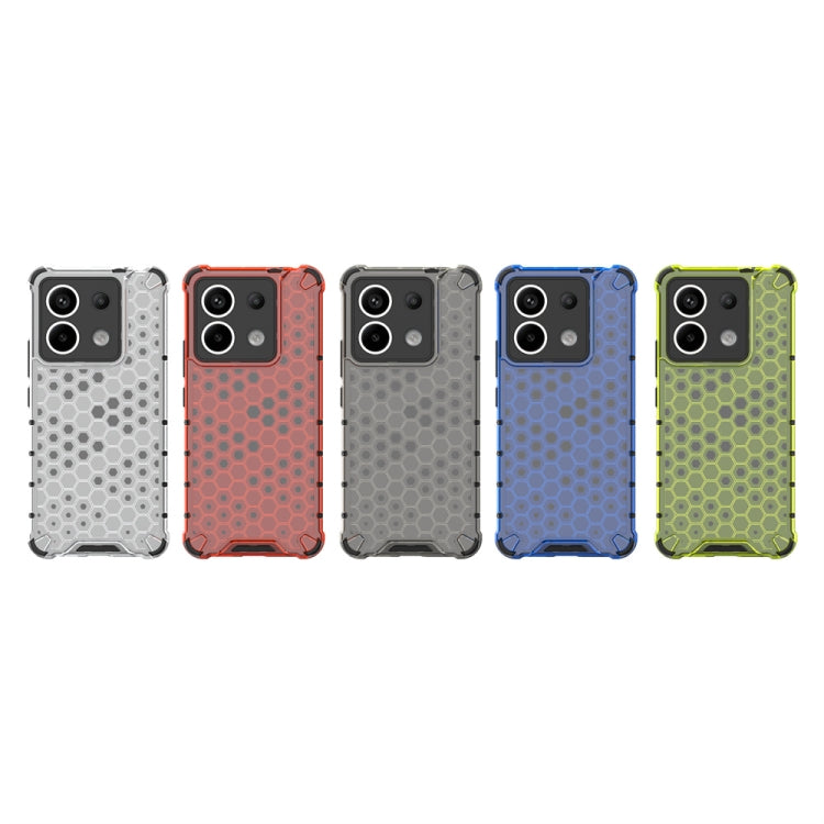 For Xiaomi Poco X6 Shockproof Honeycomb Phone Case(Blue) - Xiaomi Cases by PMC TechLife | Online Shopping South Africa | PMC TechLife | Buy Now Pay Later Mobicred