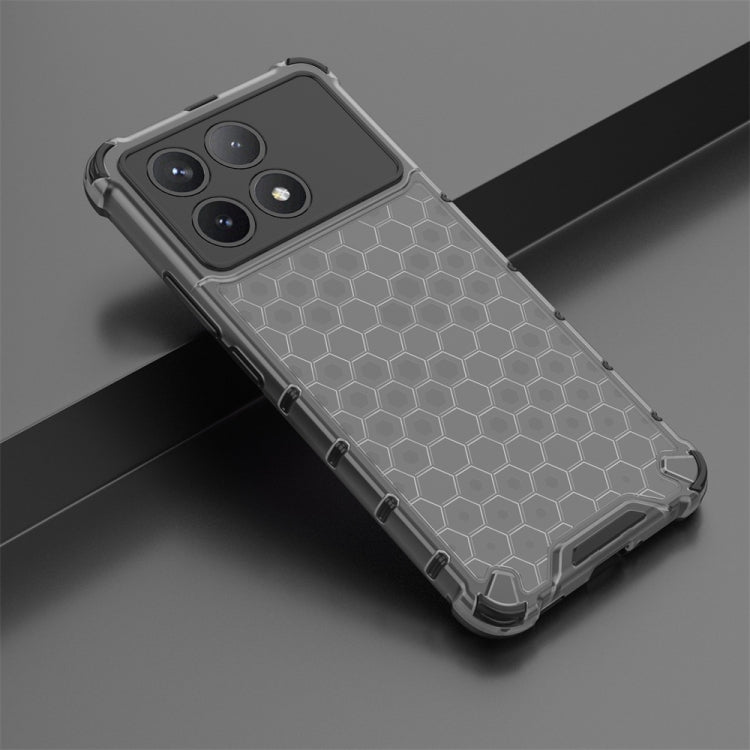 For Xiaomi Poco X6 Pro Shockproof Honeycomb Phone Case(Black) - Xiaomi Cases by PMC Jewellery | Online Shopping South Africa | PMC Jewellery | Buy Now Pay Later Mobicred