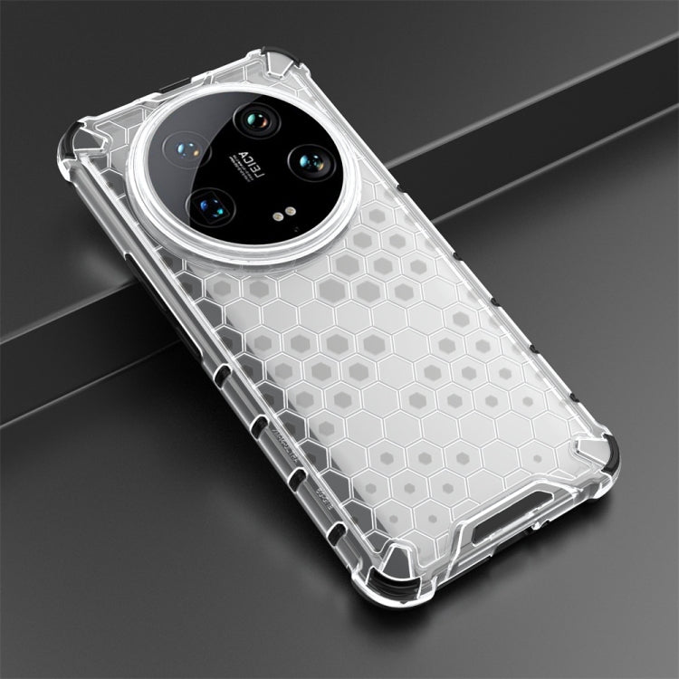 For Xiaomi 14 Ultra Shockproof Honeycomb Phone Case(White) - 14 Ultra Cases by PMC TechLife | Online Shopping South Africa | PMC TechLife | Buy Now Pay Later Mobicred
