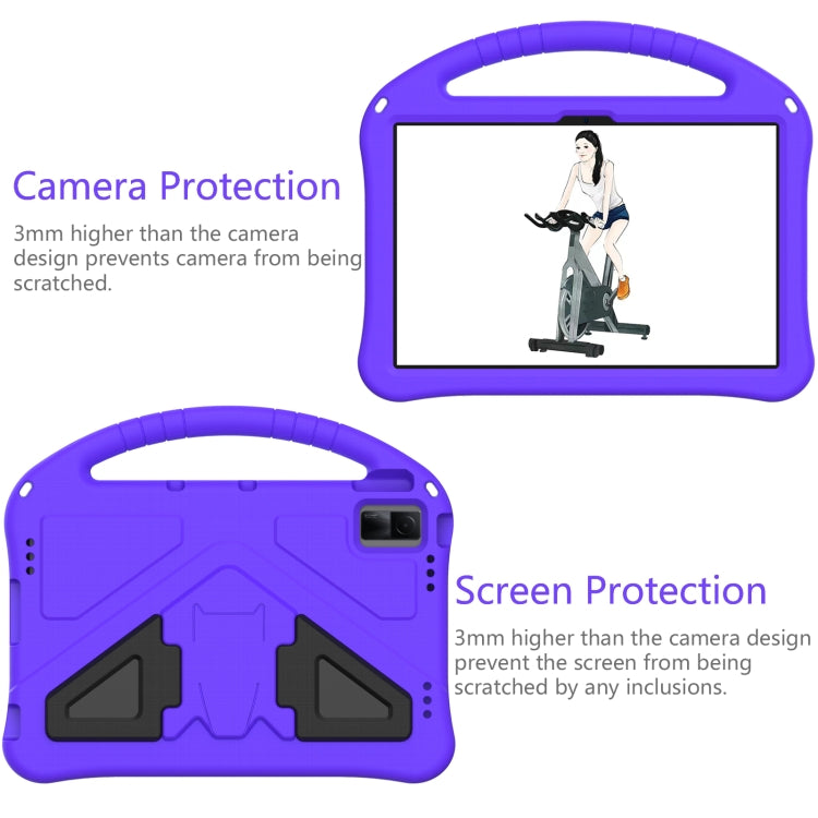 For Lenovo Tab M10 5G 2023 EVA Shockproof Tablet Case with Holder(Purple) - Lenovo by PMC TechLife | Online Shopping South Africa | PMC TechLife | Buy Now Pay Later Mobicred