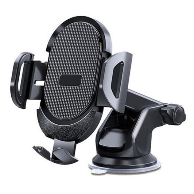 D33 With Air Vent Clip Suction Cup Base Gravity Sensing Car Phone Holder Bracket(Black) - Universal Car Holders by PMC Jewellery | Online Shopping South Africa | PMC Jewellery | Buy Now Pay Later Mobicred