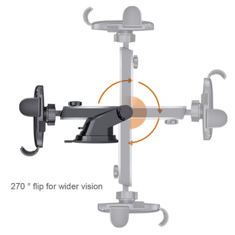 D33 With Air Vent Clip Suction Cup Base Gravity Sensing Car Phone Holder Bracket(Black) - Universal Car Holders by PMC Jewellery | Online Shopping South Africa | PMC Jewellery | Buy Now Pay Later Mobicred