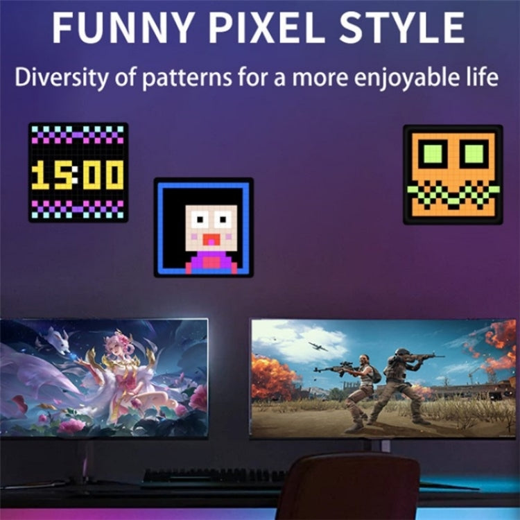 ID32 Advertising Desktop Dynamic Alarm Clock Pixel Screen Display IDM Art Cyberpunk Style Cartoon Screen - free shipping - PMC TechLife - Order now!