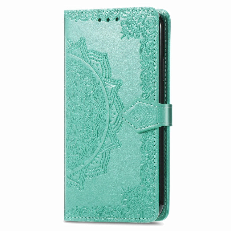 For Xiaomi Redmi K70 Mandala Flower Embossed Leather Phone Case(Green) - K70 Cases by PMC Jewellery | Online Shopping South Africa | PMC Jewellery | Buy Now Pay Later Mobicred