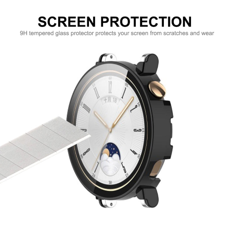 For Huawei Watch GT 4 46mm ENKAY Hat-Prince Full Coverage PC + Tempered Film Integrated Watch Protective Case(Transparent) - Watch Cases by ENKAY | Online Shopping South Africa | PMC Jewellery | Buy Now Pay Later Mobicred