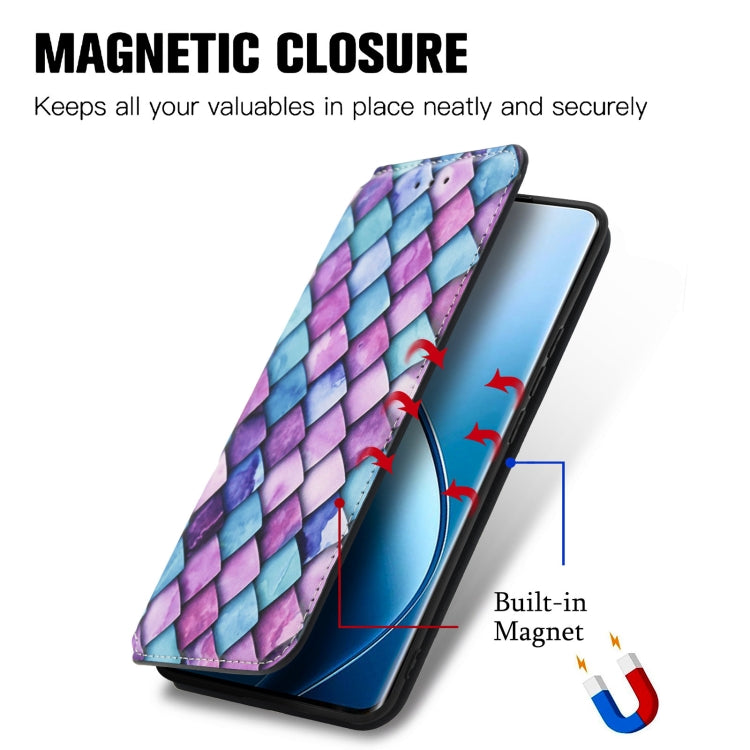 For Realme 12 Pro CaseNeo Colorful Magnetic Leather Phone Case(Emeralds) - Realme Cases by PMC Jewellery | Online Shopping South Africa | PMC Jewellery | Buy Now Pay Later Mobicred