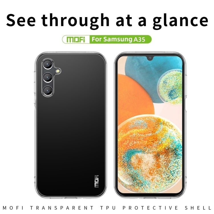 For Samsung Galaxy A35 MOFI Ming Series Ultra-thin TPU Phone Case(Transparent) - Galaxy Phone Cases by MOFI | Online Shopping South Africa | PMC Jewellery