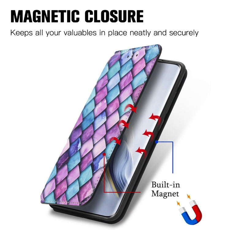 For Honor Magic6 Pro CaseNeo Colorful Magnetic Leather Phone Case(Rhombus) - Honor Cases by PMC Jewellery | Online Shopping South Africa | PMC Jewellery | Buy Now Pay Later Mobicred