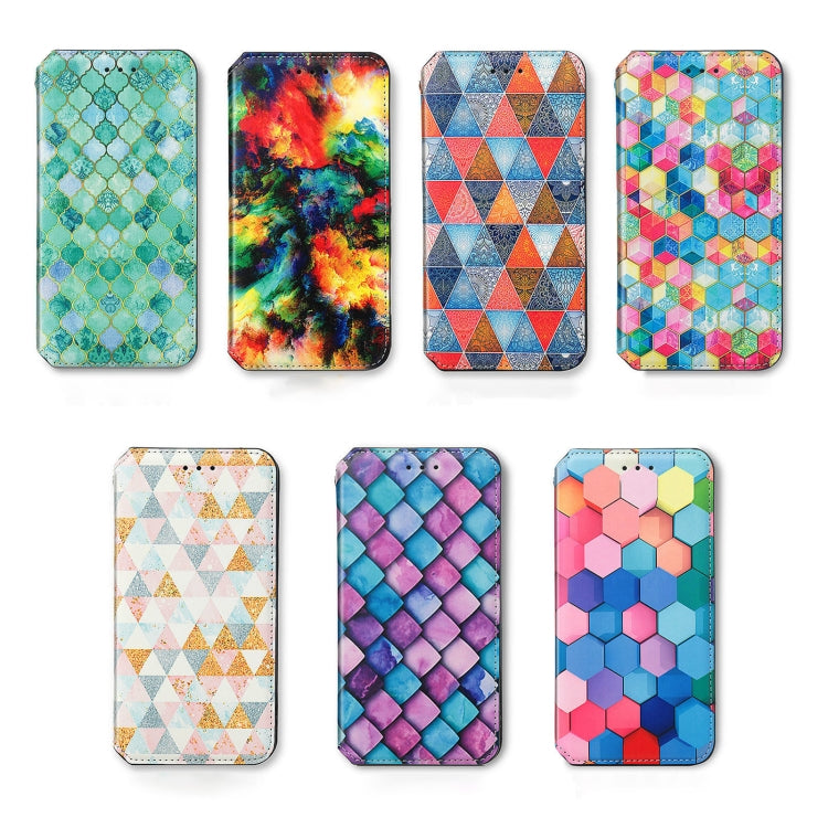 For Honor Magic6 Pro CaseNeo Colorful Magnetic Leather Phone Case(Rhombus Mandala) - Honor Cases by PMC Jewellery | Online Shopping South Africa | PMC Jewellery | Buy Now Pay Later Mobicred