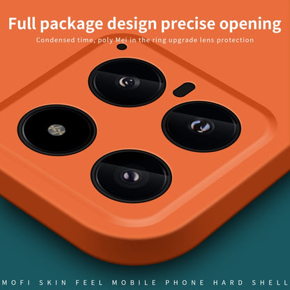 For Xiaomi 14 MOFI Qin Series Skin Feel All-inclusive PC Phone Case(Orange) - 14 Cases by MOFI | Online Shopping South Africa | PMC Jewellery