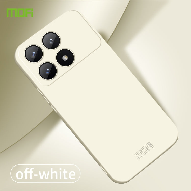 For Xiaomi Redmi K70E MOFI Qin Series Skin Feel All-inclusive PC Phone Case(Beige) - K70E Cases by MOFI | Online Shopping South Africa | PMC Jewellery