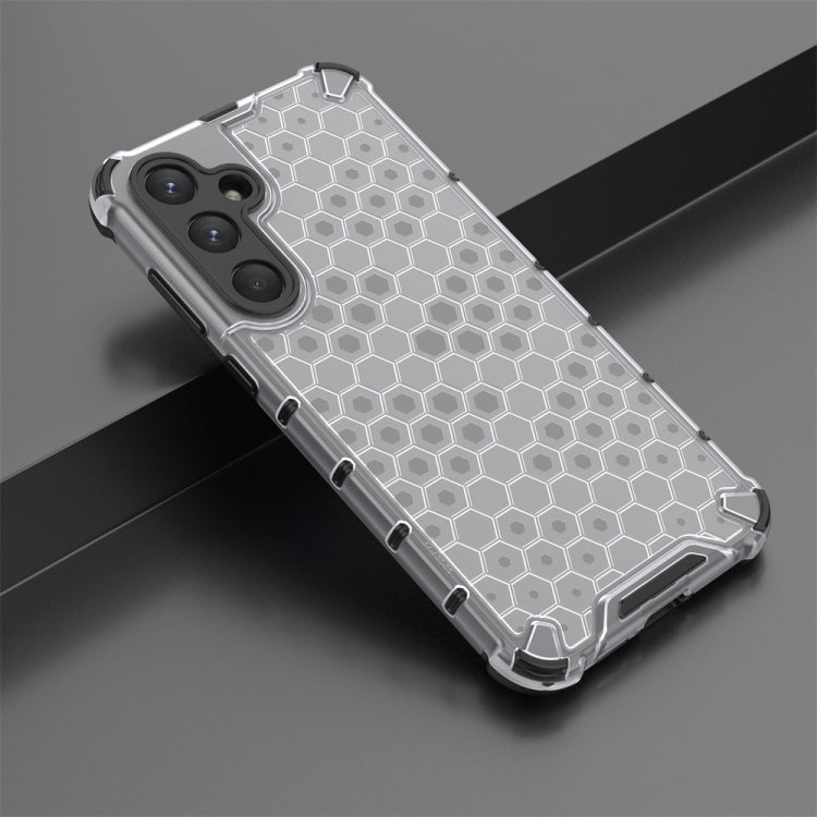 For Samsung Galaxy A55 Shockproof Honeycomb Phone Case(White) - Galaxy Phone Cases by PMC Jewellery | Online Shopping South Africa | PMC Jewellery