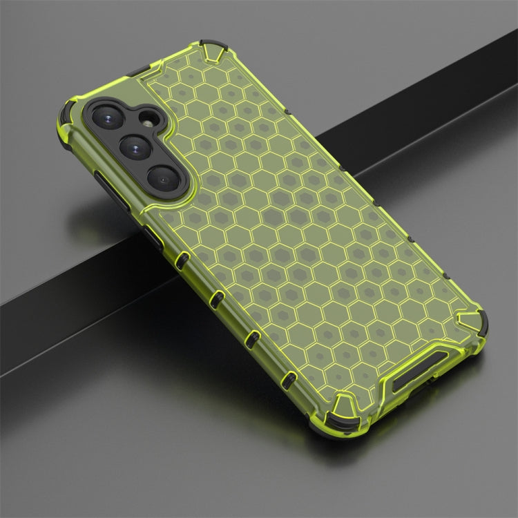For Samsung Galaxy A55 Shockproof Honeycomb Phone Case(Green) - Galaxy Phone Cases by PMC TechLife | Online Shopping South Africa | PMC TechLife