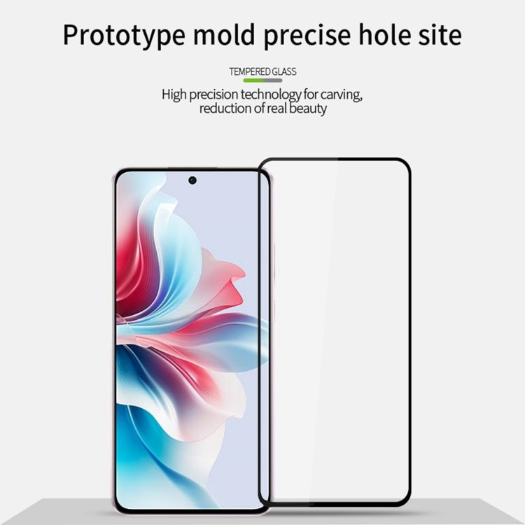 For OPPO Reno11 F MOFI 9H 2.5D Full Screen Tempered Glass Film(Black) - OPPO Tempered Glass by MOFI | Online Shopping South Africa | PMC Jewellery