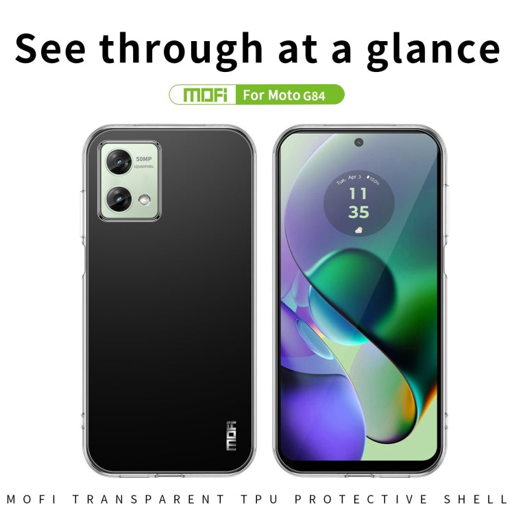 For Motorola Moto G84 MOFI Ming Series Ultra-thin TPU Phone Case(Transparent) - Motorola Cases by MOFI | Online Shopping South Africa | PMC Jewellery