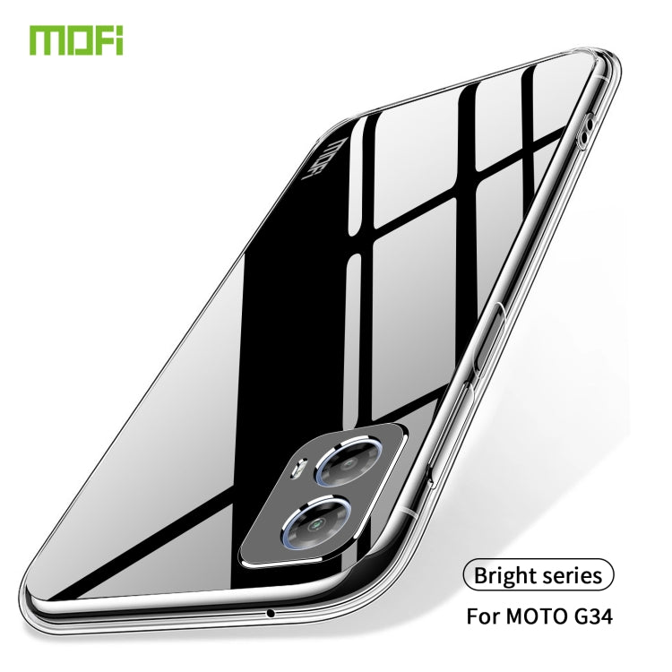 For Motorola Moto G34 MOFI Ming Series Ultra-thin TPU Phone Case(Transparent) - Motorola Cases by MOFI | Online Shopping South Africa | PMC Jewellery