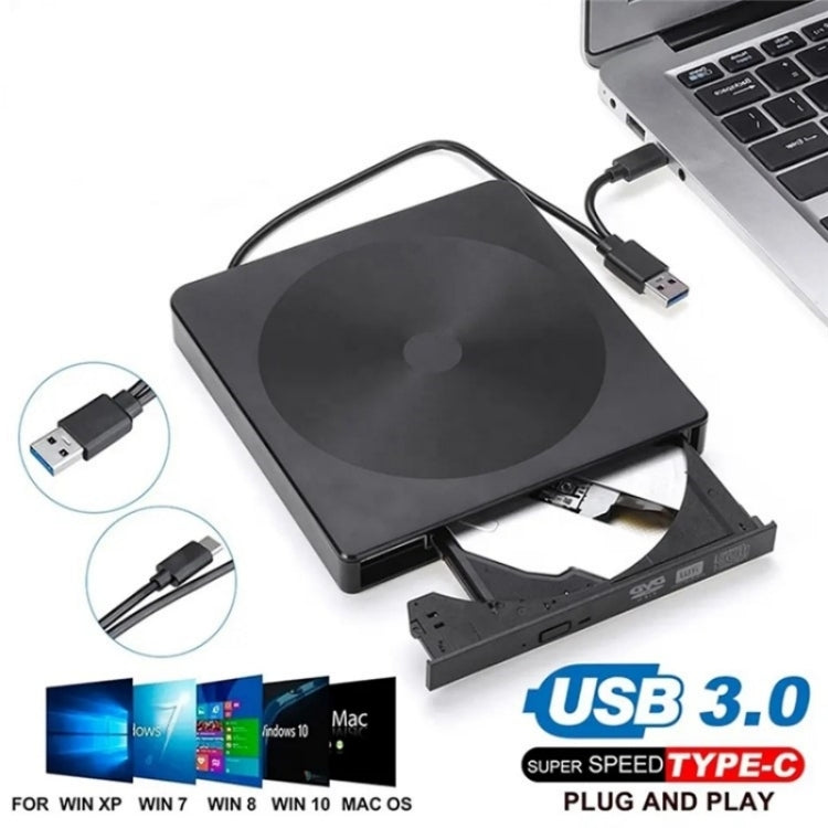 YJ895 High Speed DVD Burner Type-C Computer Laptop External Optical Drive Burner - Rewritable Drive by PMC Jewellery | Online Shopping South Africa | PMC Jewellery | Buy Now Pay Later Mobicred