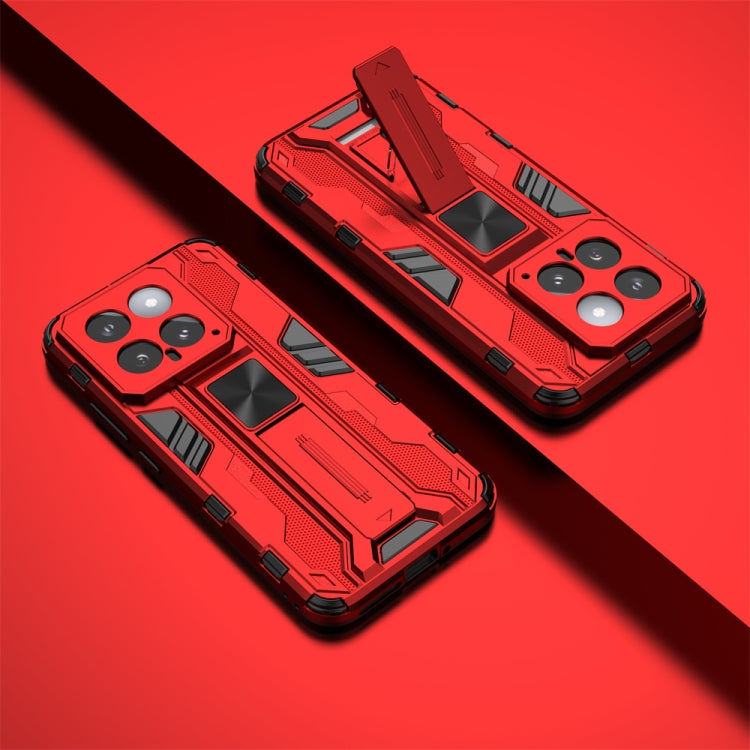 For Xiaomi 14 Supersonic Armor PC Hybrid TPU Phone Case(Red) - 14 Cases by PMC Jewellery | Online Shopping South Africa | PMC Jewellery | Buy Now Pay Later Mobicred