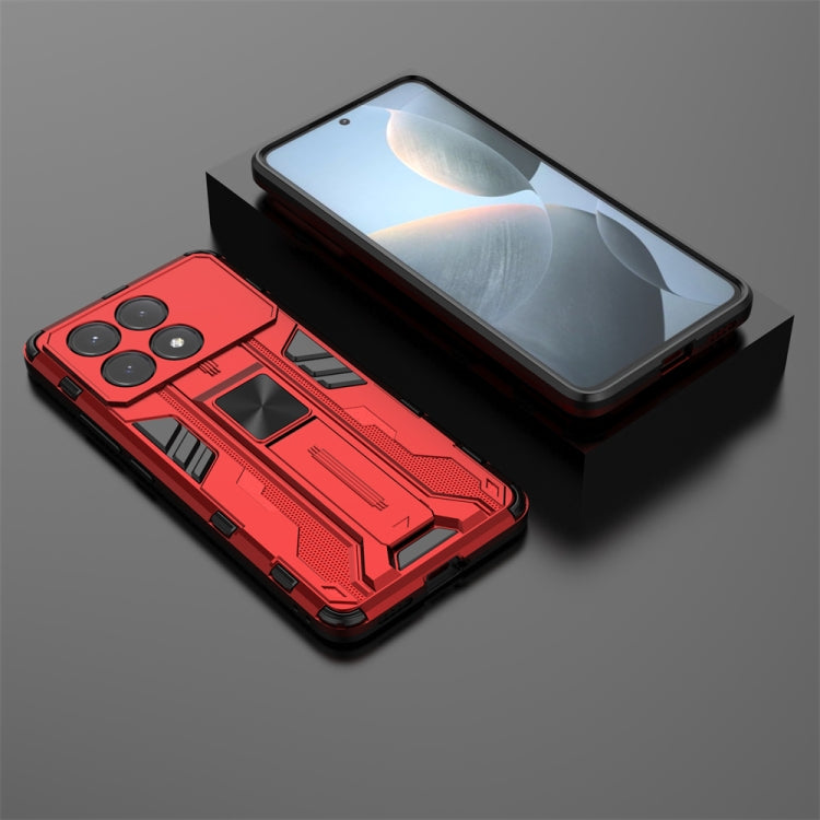 For Redmi K70E Supersonic Armor PC Hybrid TPU Phone Case(Red) - K70E Cases by PMC TechLife | Online Shopping South Africa | PMC TechLife