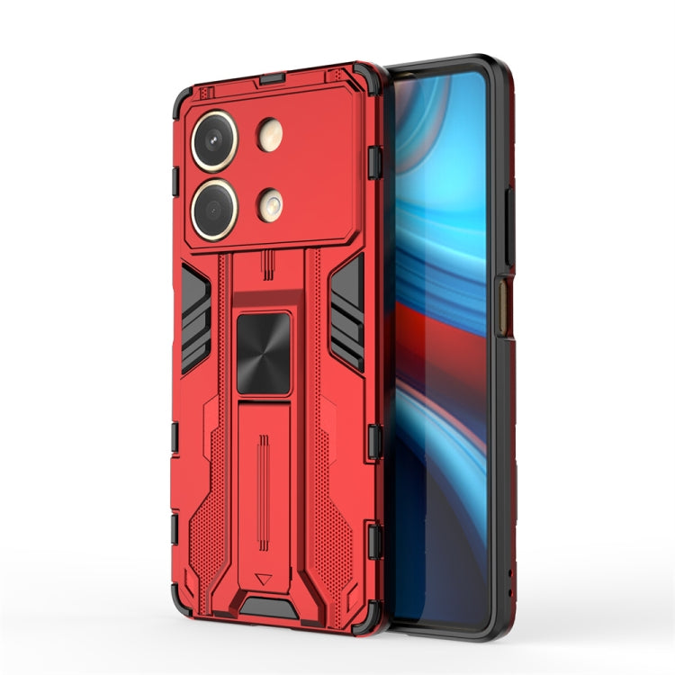 For Redmi Note 13R Pro Supersonic Armor PC Hybrid TPU Phone Case(Red) - Xiaomi Cases by PMC TechLife | Online Shopping South Africa | PMC TechLife | Buy Now Pay Later Mobicred