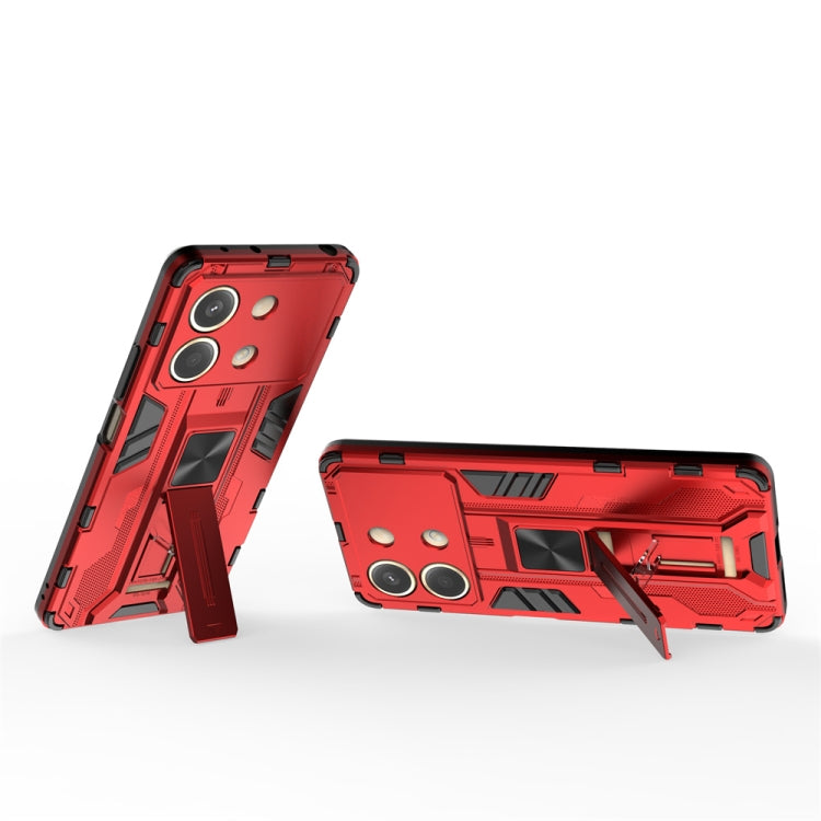 For Redmi Note 13R Pro Supersonic Armor PC Hybrid TPU Phone Case(Red) - Xiaomi Cases by PMC TechLife | Online Shopping South Africa | PMC TechLife | Buy Now Pay Later Mobicred